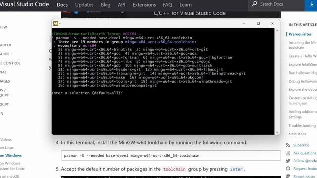 Installing MinGW to build C++ Code on Windows смотреть онлайн
