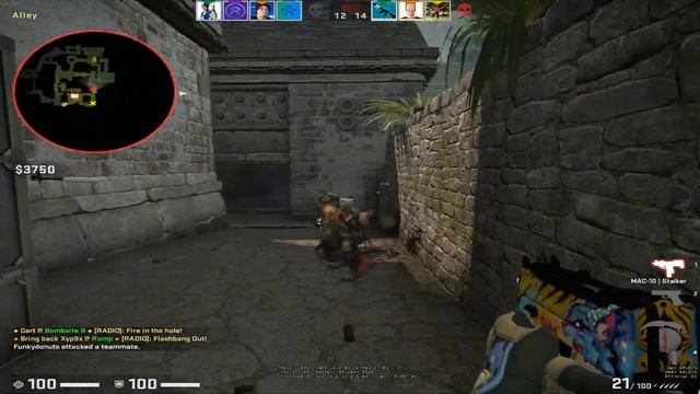3K Mac-10 spraydown on Ancient | CSGO смотреть онлайн