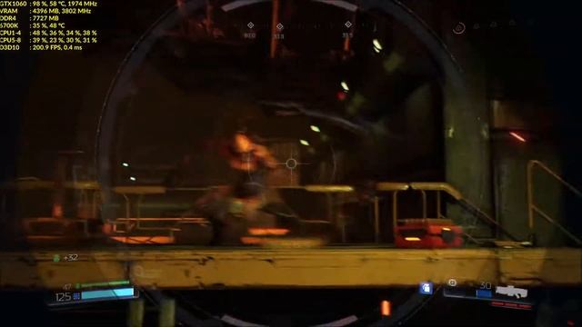 DOOM - Foundry - Ultra GTX 1060 + i7-6700K 1080p Frame Rate Test смотреть онлайн
