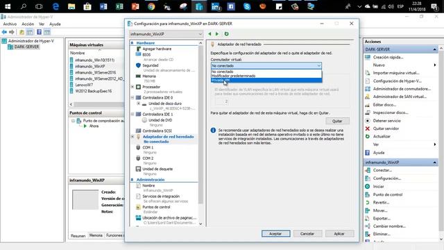 4 driver de red para WindowsXP en HyperV смотреть онлайн