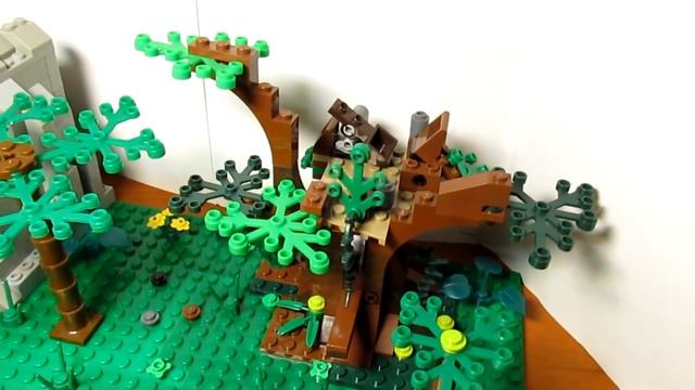 ЛЕС ИЗ LEGO! Обзор самоделки. LEGO Forest MOC Review!