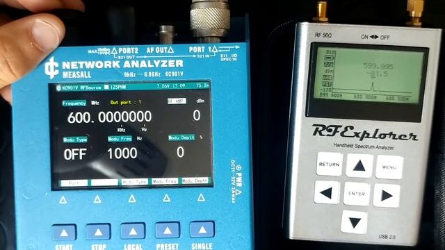 Test RF EXPLORER 6G COMBO with KC901V Network Analyzer MEASALL 9KHz - 6.8GHz смотреть онлайн