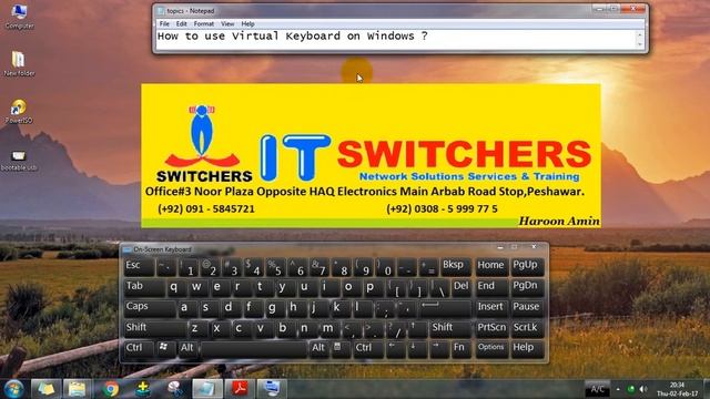 How to Use Virtual (on screen keyboard) keyboard on windows. смотреть онлайн