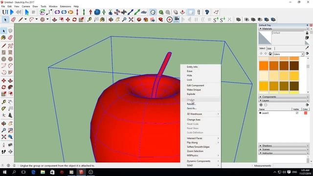 Hướng dẫn vẽ mô hình những trái táo trong SketchUp смотреть онлайн