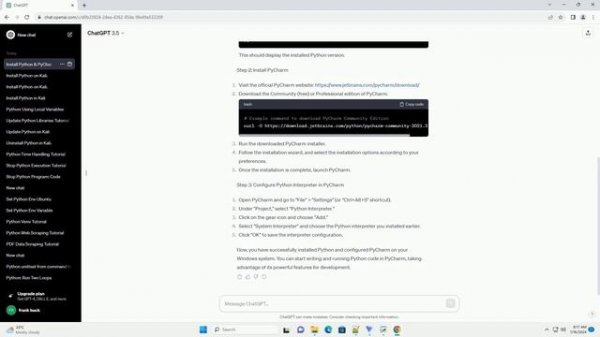 install python interpreter pycharm windows