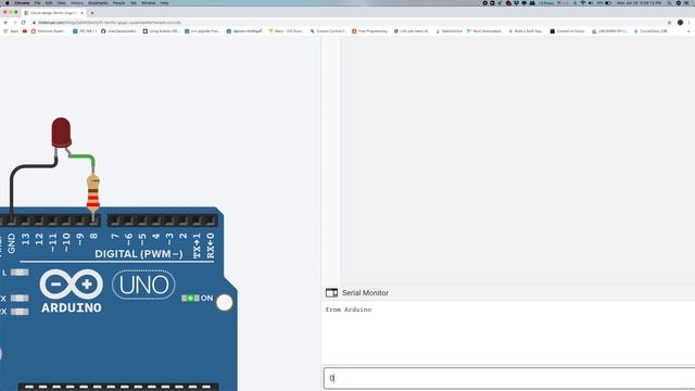Control LED via Serial Port, Arduino Uart смотреть онлайн
