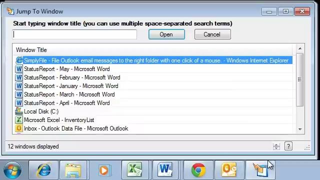 Quickly switch between open windows with JumpToWindow смотреть онлайн