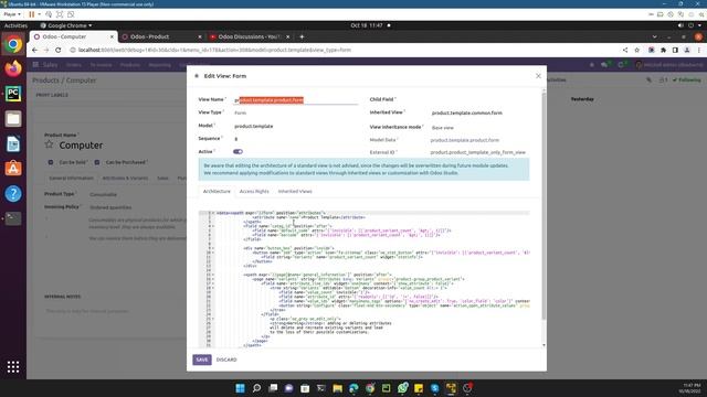Understanding and modifying Odoo Views in Debug Mode | Odoo 16 Technical Course смотреть онлайн