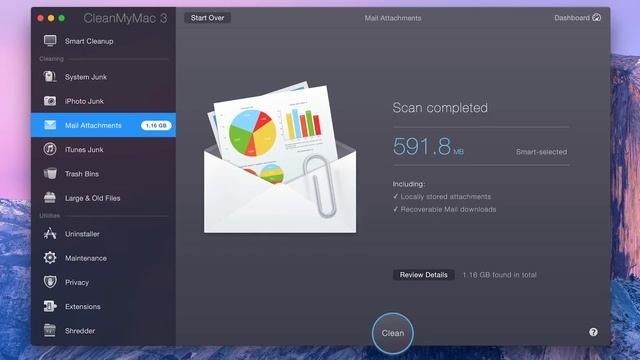 CleanMyMac 3 | How To Clean Up Your Mail Attachments смотреть онлайн