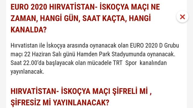Hırvatistan - İskoçya milli maçı ne zaman, hangi kanalda, saat kaçta? смотреть онлайн