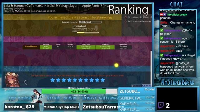 osu! - Apple Panic!? [Insane] DTHD FC 98.46 315pp смотреть онлайн