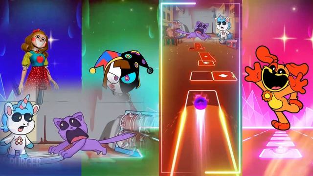 Real Miss Delight VS Digital Circus Pomni Animation VS CraftyCorn+CatNap=? VS DogDay Fanclub