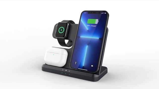 3 In 1 Charger Stand For Phone + Watch + Earbuds (Apple Or Samsuang Version)