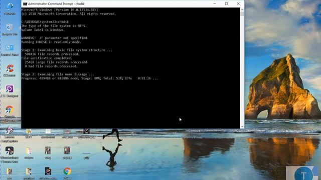 Windows 10 Run check disk command смотреть онлайн