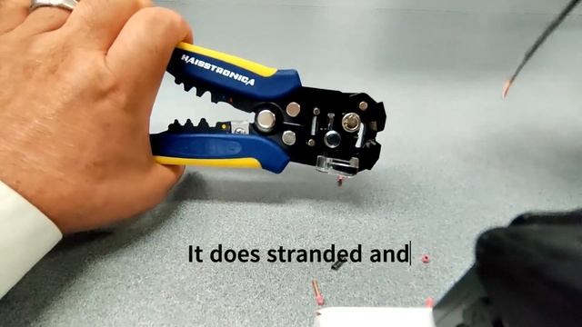 haisstronica Wire Stripper Tool,AWG 24 10 Automatic Wire Stripper and Crimping Tool, It works on ma смотреть онлайн