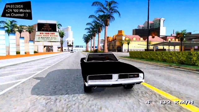 1969 Dodge Charger R/T Cabrio - GTA San Andreas 2160p / 🔥 4K / 60FPS 🔥 _REVIEW смотреть онлайн