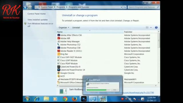 [Telugu]How to uninstall software in windows 7|how to uninstall software in pc|windows 7,8.1,10| смотреть онлайн