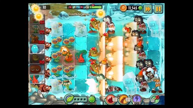 Plants VS Zombies 2 - Frostbite Caves - Day 20 - iOS / Android - Walktrough Gameplay смотреть онлайн