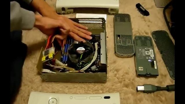 XBOX 360 case mod PC using 360 power supply 02 смотреть онлайн