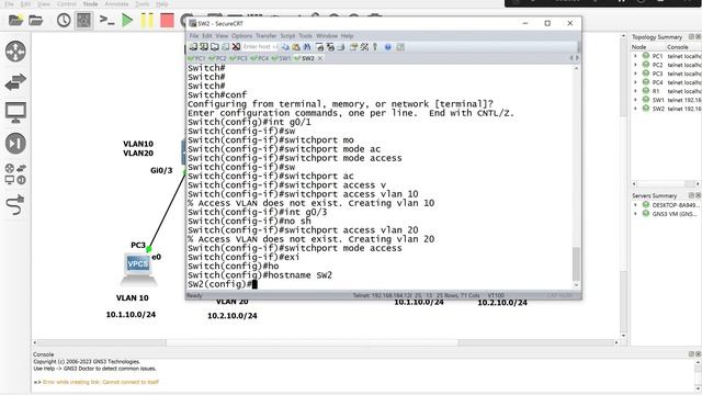 How to configure Vlans and Trunk in Cisco gns3 Switches STEPS by Step for beginners смотреть онлайн