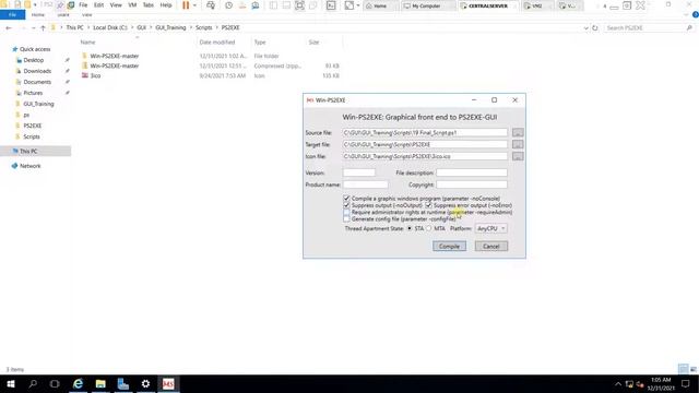 How to convert your powershell script to an portable executable file easily. смотреть онлайн