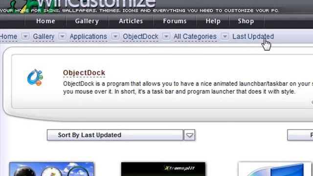 Navigating WinCustomize Screencast смотреть онлайн