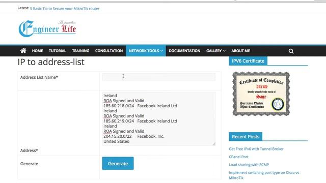 Auto Generate Address-list смотреть онлайн