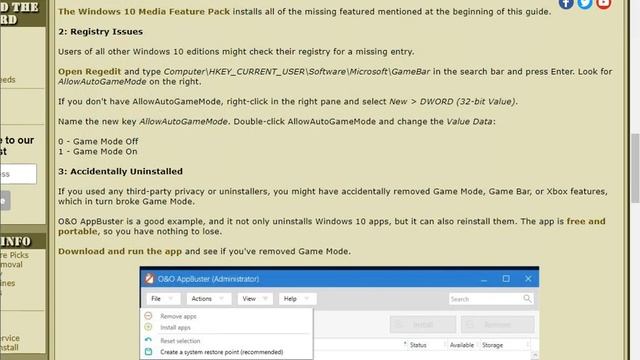 How to Fix Missing Game Mode in Windows 10 смотреть онлайн