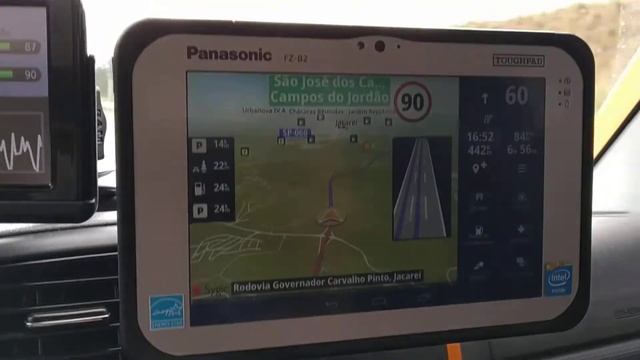 Teste tablet Panasonic toughpad FZ-B2 com GPS смотреть онлайн