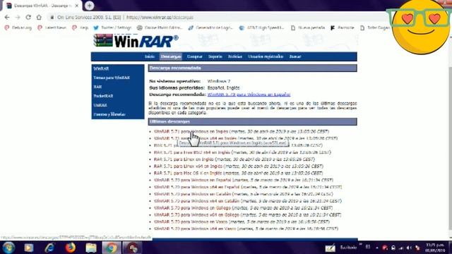 :) Como descargar Winrar !Gratis¡ |64 y 32 bits| Win.. 7,8,8.1 y 10 2019 para toda la vida смотреть онлайн