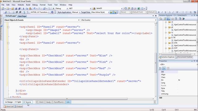 Collapse Panel In Asp.Net смотреть онлайн
