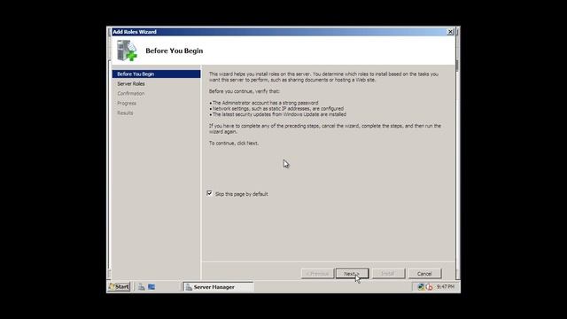 Install Active Directory Domain Services Roles in Windows Server 2008 смотреть онлайн