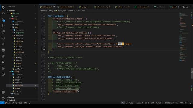 Аутентификацию пользователей на back с помощью Google OAuth (DRF + Nuxt 3) (part 2) смотреть онлайн