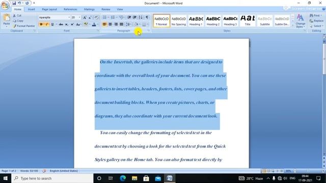Microsoft Office Word Home Tab All Introduction For Beginners (2021) смотреть онлайн