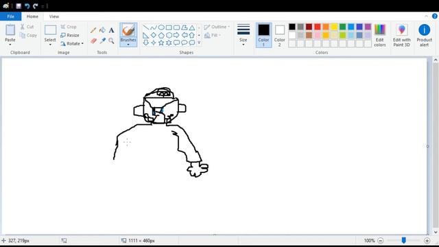 Mario in MS paint смотреть онлайн