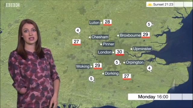 Window On Weather - UK London, Lucy Martin, lunch on 25 May 2018 BBC смотреть онлайн