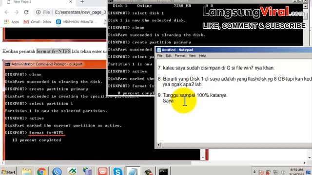 Belajar Membuat Bootable Flashdisk Windows 7 Ultimate With SP1 X86 смотреть онлайн