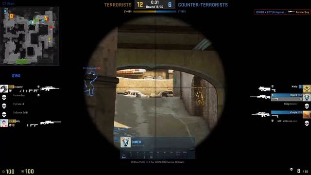 HACKER IN PRIME MM | DUST 2 | 60 fps | смотреть онлайн