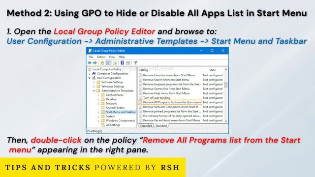 Remove the “All apps” List in Windows 10 Start Menu смотреть онлайн