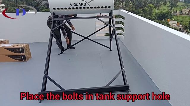 VGuard Winhot Pro series 200 LPD Aux Solar Water Heater Installation смотреть онлайн