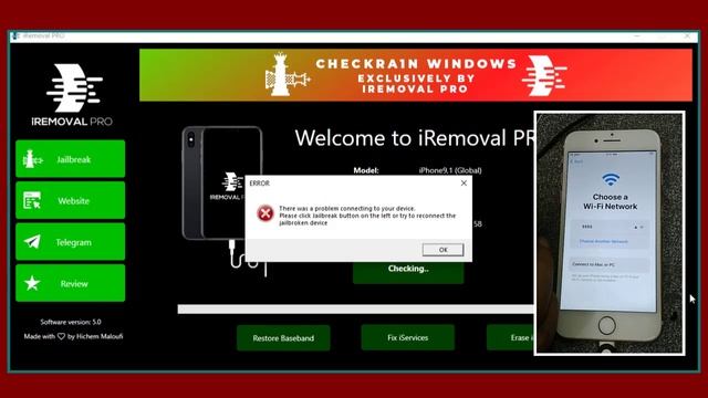 أسرع طريقة لعمل جيلبريك CheckRa1n على ويندوز بإستخدام برنامج iRemoval Pro смотреть онлайн