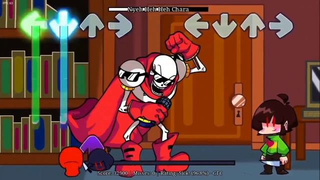 فرايدي نايت فانكين Perfect Combo Sick مود سكيليتون FNF Bros هارد Friday Night Funkin' смотреть онлайн