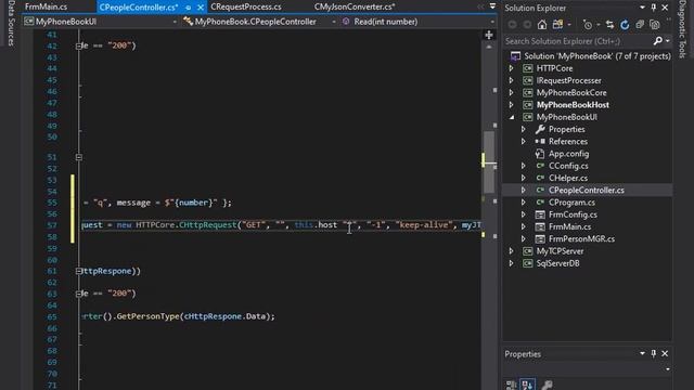 PhoneNoteBook Basic HTTP Protocol Host With Windows Form Client UI 1 94 смотреть онлайн