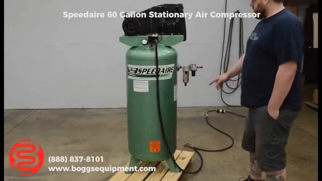 Speedaire 60 Gallon Stationary Air Compressor смотреть онлайн