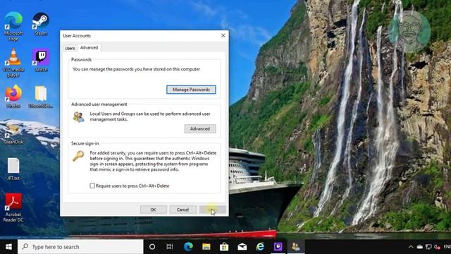 How to Disable Secure Sign-In(Ctrl+At+Del) for Windows 10 [Tutorial] смотреть онлайн