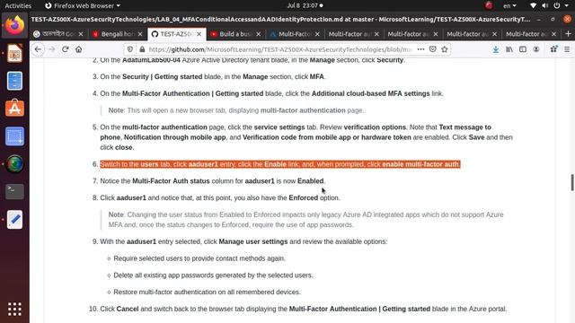 AZ500 Azure Security Technologies Lab 04: Exercise 1: Implement Azure MFA, Conditional Access смотреть онлайн