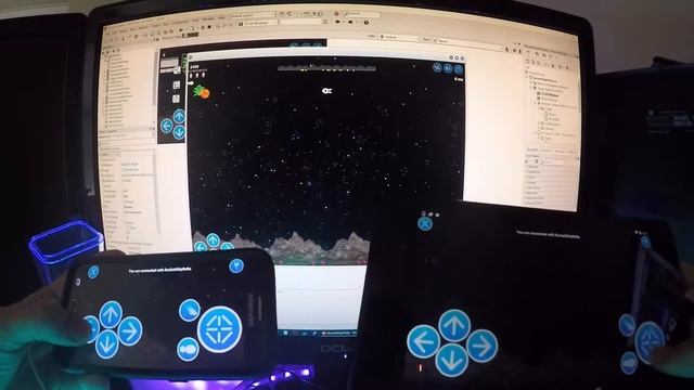 Dual Wield Android Gamepads To Control Rocket Ship Delta On Windows 10 смотреть онлайн