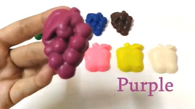 Learn Colors with Play Doh Fruits Apple and Grape Learn 10 Colors and Fun Video for Children смотреть онлайн