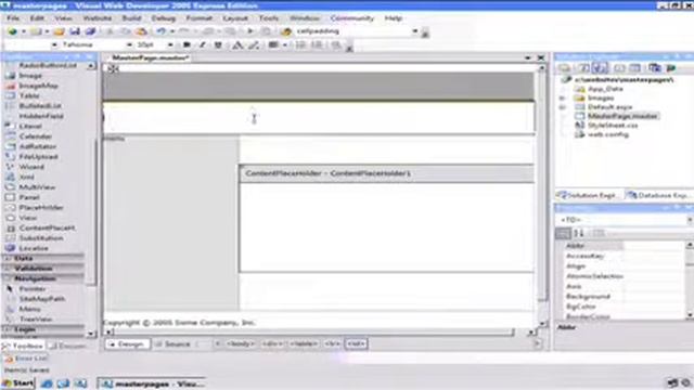 ASP NET Tutorial Master Pages & Site Navigation Video 01 смотреть онлайн