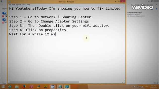 How to Fix Limited Connection (Windows 8.1 & 8 & 7)--BEST & SIMPLE SOLUTION #PCTECH смотреть онлайн